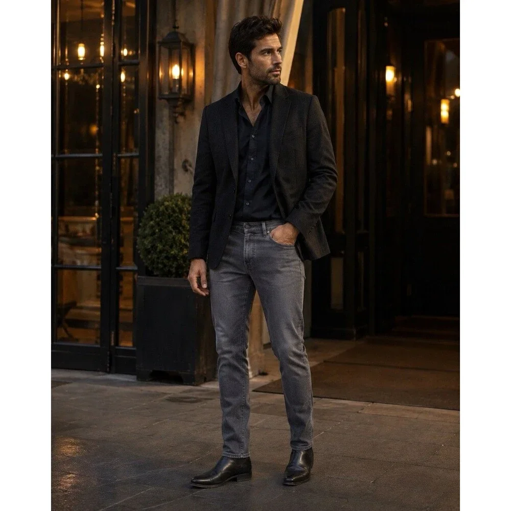 Banana Republic Men’s 31x30 Premium Performance Gray Slim Stretch Jeans